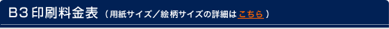 B3印刷料金表